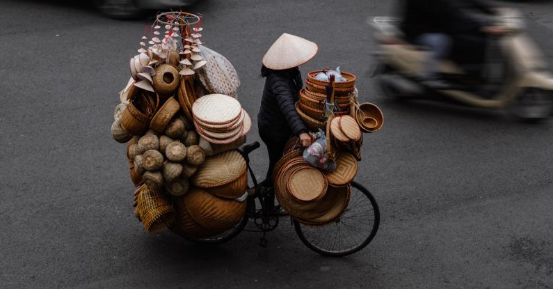 Drives - Person Riding Extremely Packed Bike