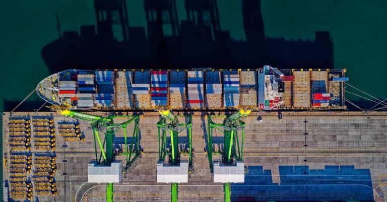 Customs - Aerial View of Cargo Ship