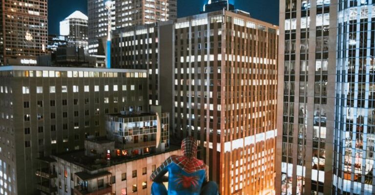 Marvels - Spider Man on Top of Building