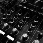 Music - Black and Silver Mixing Board